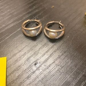 925 silver pearl earrings